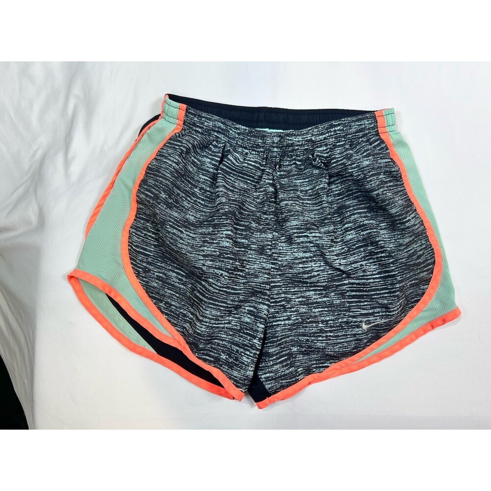 Nike Dri-FIT Women's Running Shorts XS Black Gray Mint Coral Athletic